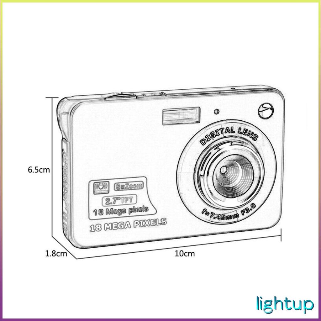 Màn hình LCD Tft 2,7 inch Máy ảnh kỹ thuật số chống rung 18Mp 720P 8X Zoom Hd [P/6] | BigBuy360 - bigbuy360.vn