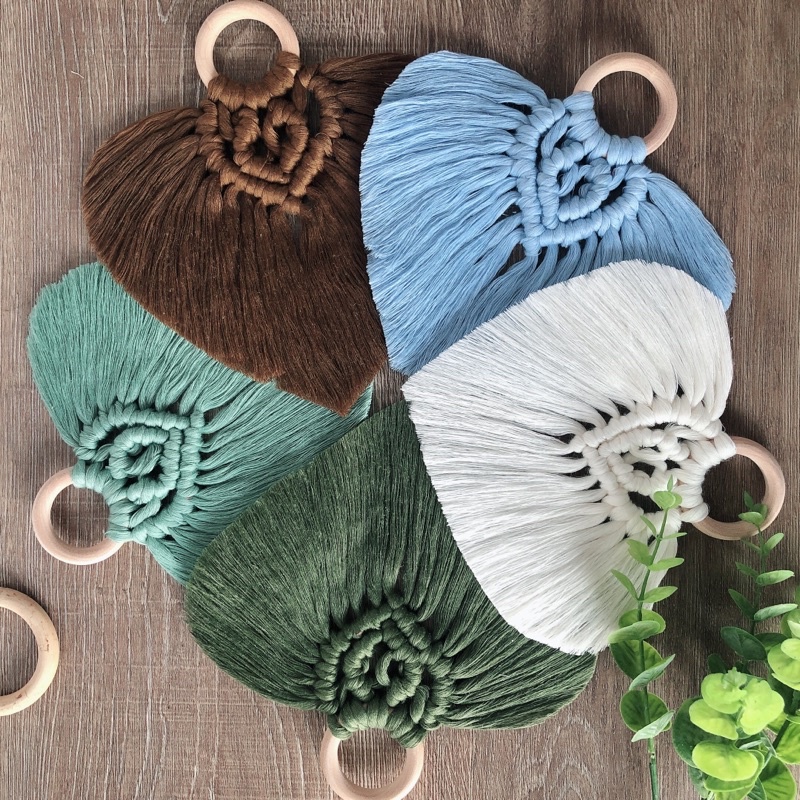 Lá treo macrame trang trí treo trên tường decor treo phòng ngủ