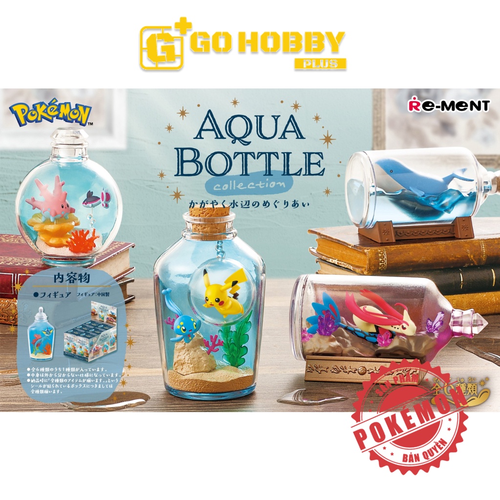 REMENT | POKÉMON Aqua Bottle Fullbox | Đồ chơi mô hình