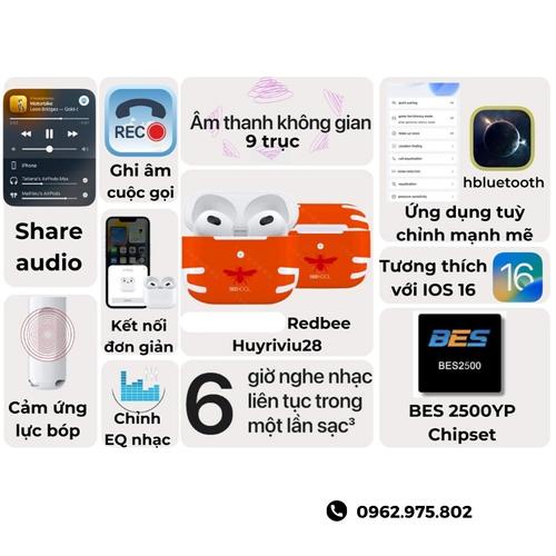 Tai nghe BeePods 3 BES2500YP Redbee