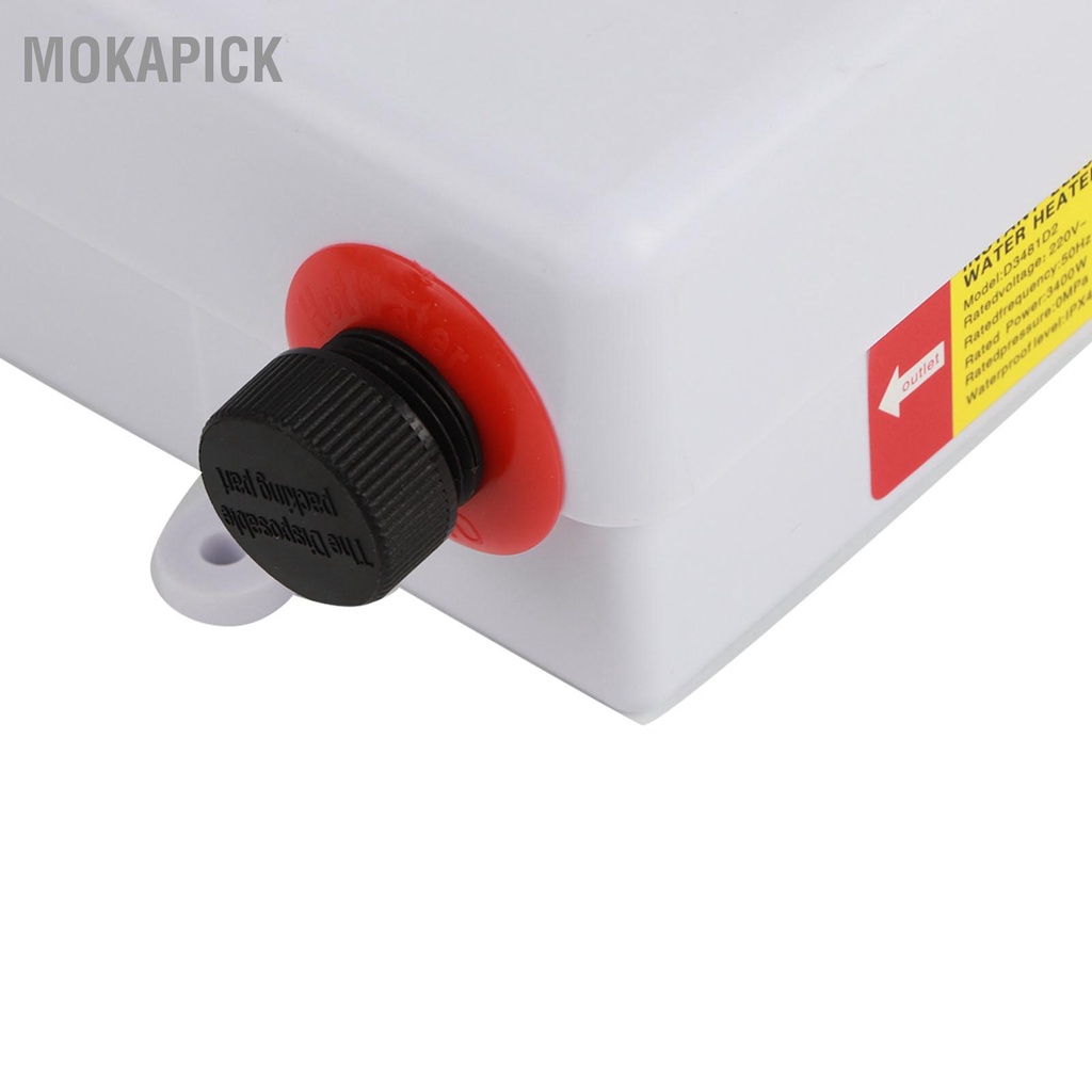 Mokapick Máy nước nóng điện tức thì với chức năng bộ nhớ Chuyển đổi tần số làm nhiệt độ không 220V 3400 W