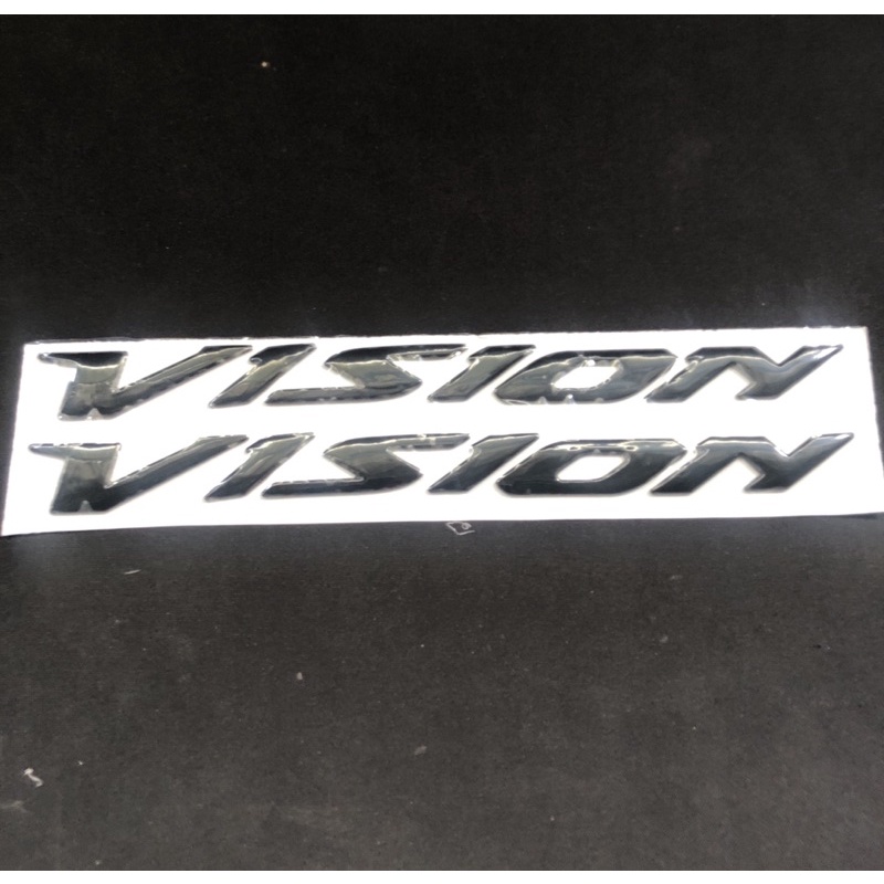 Chữ Vision 2014 - 2018 Đen Xi Loại 2