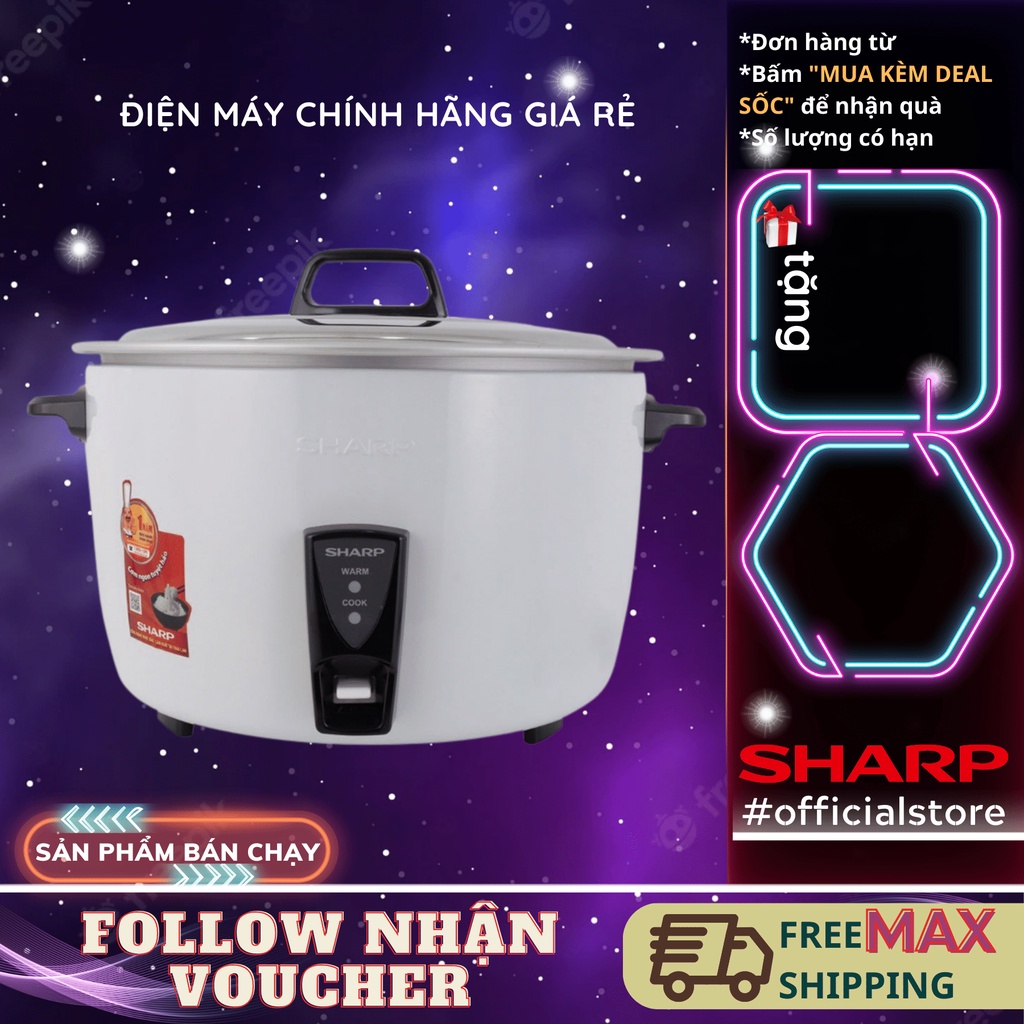 Nồi cơm điện Sharp 10 lít KSH-D1010V - CheapMall