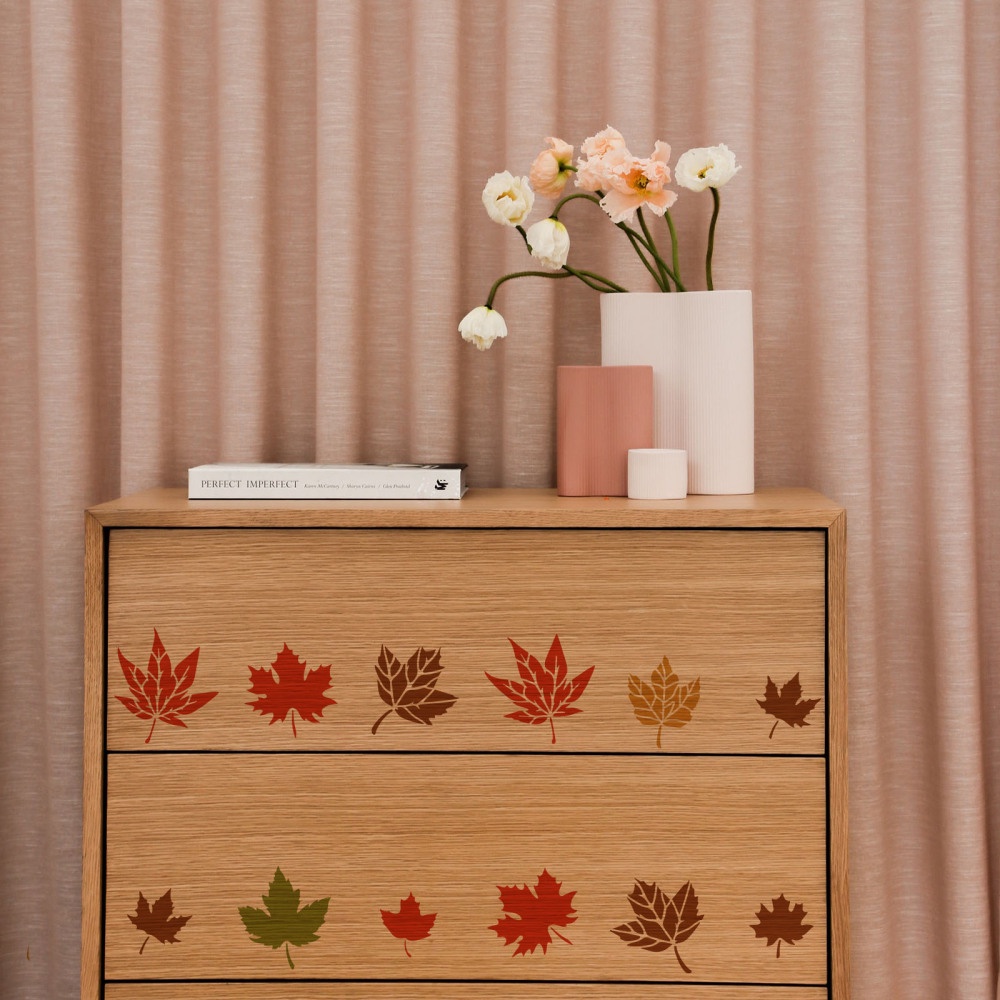 1 Khuôn Nhựa Họa Tiết Lá Phong 30x30cm Có Thể Tái Sử Dụng Trang Trí Nhà Cửa