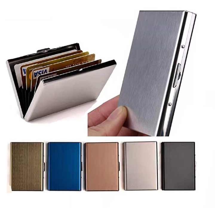 Ví đựng thẻ ATM ngân hàng, Hộp đựng Name Card, chất liệu hợp kim nhôm cao cấp