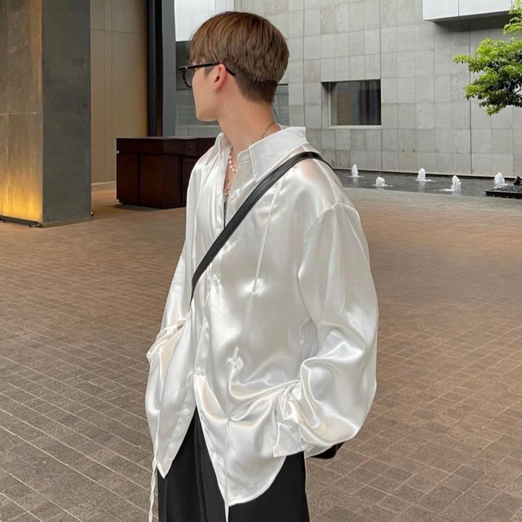 Áo sơmi thiết kế from rộng hàn quốc