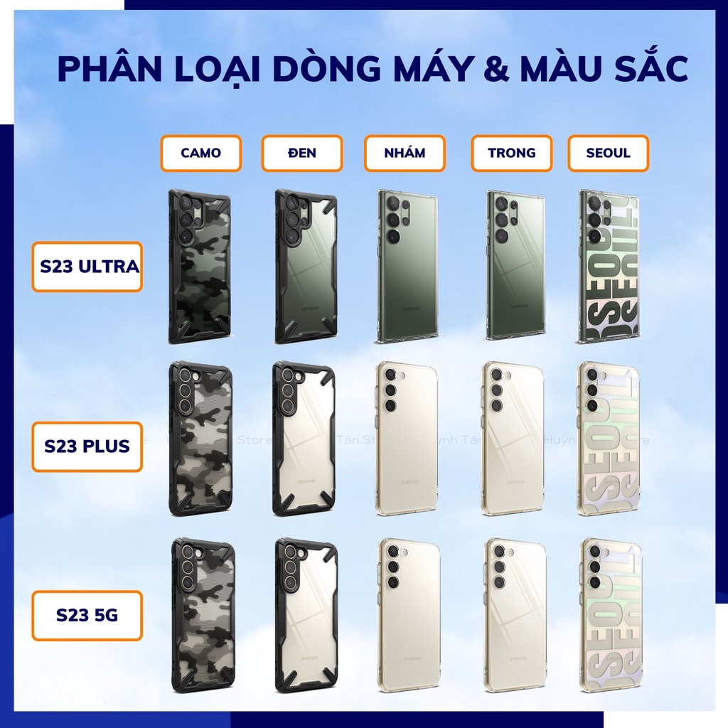 Ốp lưng s23 ultra s23 plus RINGKE chính hãng trong suốt chống sốc FUSION X