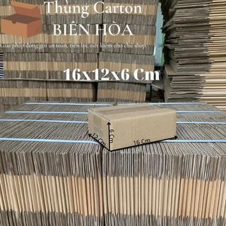 Hộp Giấy Carton Kích Thước 16Cmx12Cmx6Cm - Hộp Sóng C Dày, Cứng