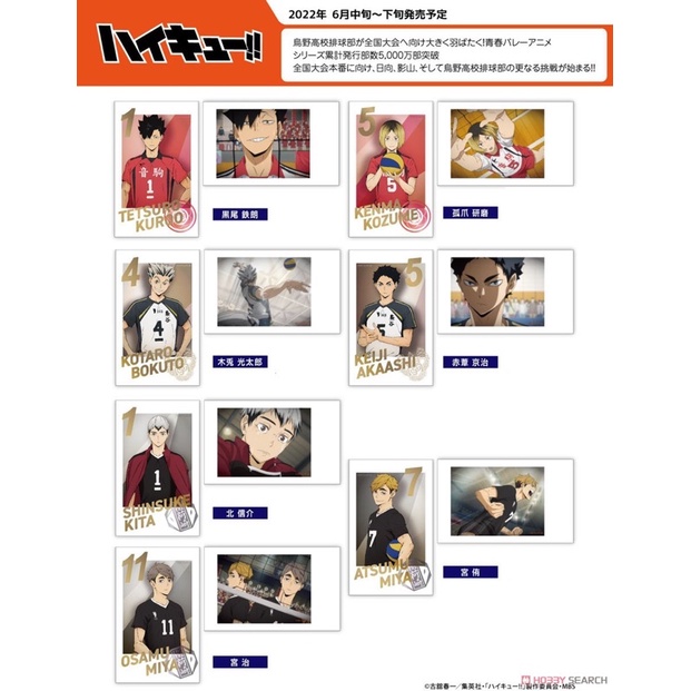 Thẻ bài card smaloid Haikyuu hàng chính hãng