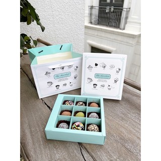 SOCOLA VALENTINE  - mẫu 9 viên ( kèm túi giấy+thiệp )