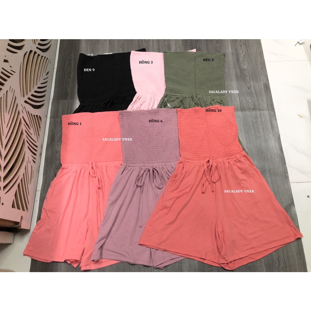 Jumpsuits Ống Short Zenana Cột Eo - 3686
