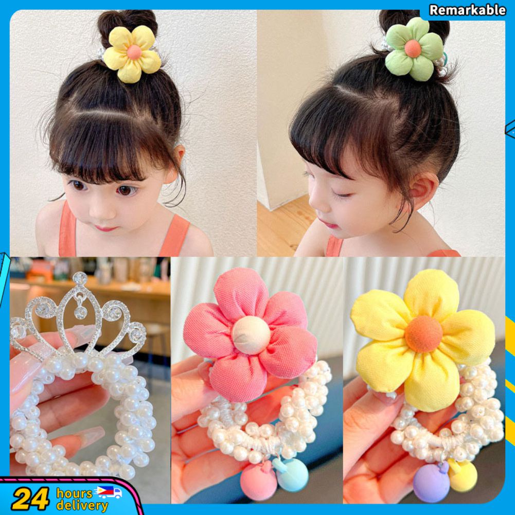 Hàng Có Sẵn Vương Miện Trang Sức Tóc Hàn Quốc Băng Đô Buộc Tóc Và Da Cho Con Gái Dây Buộc Tóc Công Chúa Băng Đô Đính Ngọc Trai Cho Bé Gái