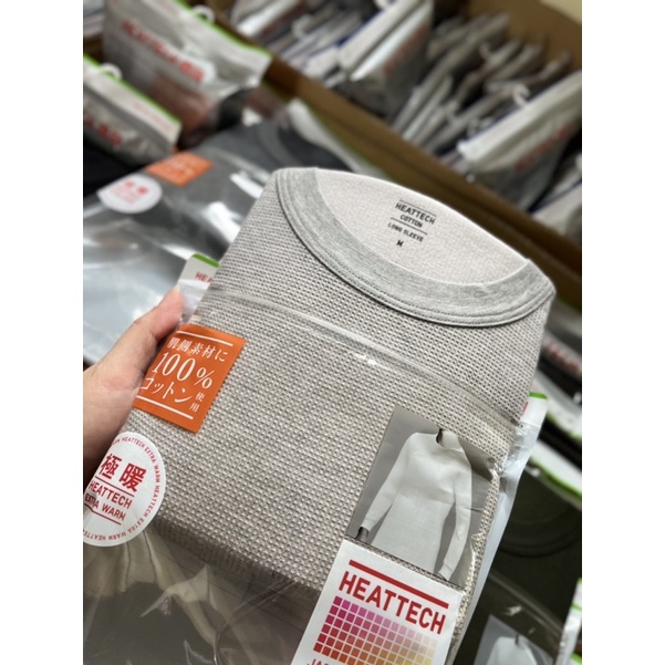 Áo giữ nhiệt uniqlo nam extra vải tăm gân