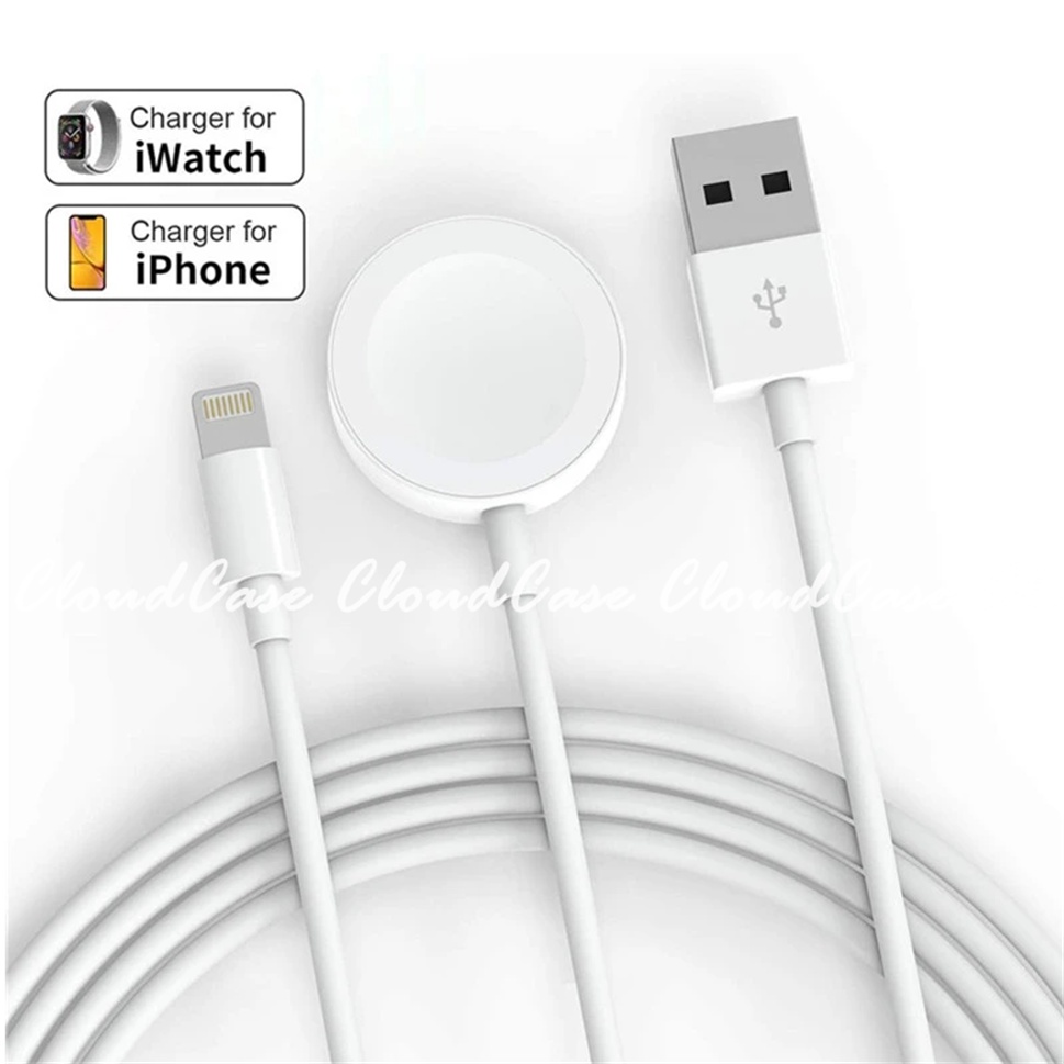 Cáp Sạc Nhanh 2 Trong 1 Cho Apple Watch Series Ultra 8 7 6 SE 5 4 3 2 1 iPhone 14 11 12 13