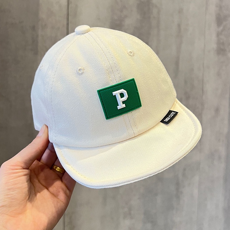 Mũ Da Mềm Mại In Chữ Thời Trang Xuân Hè Cho Bé Trai