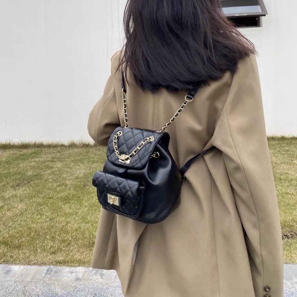 Ba Lô Mini Đính Kim Cương Giả Kiểu Dáng Mới