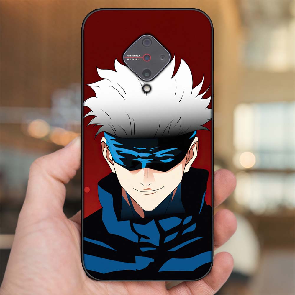 Ốp lưng Vivo S1 Pro viền đen in hình Satoru Gojo Jujutsu Kaisen Chú Thuật Hồi Chiến