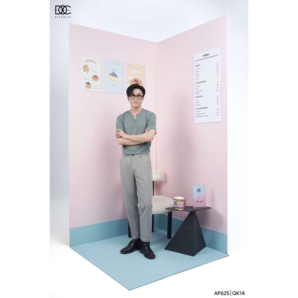 Áo thun trơn nam Độc menswear cổ chữ v form suông - Áo phông nam chất liệu cotton tổ ong thoáng mát - AP625