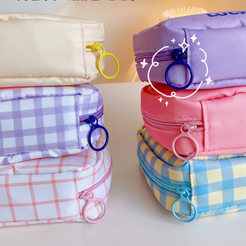 [Đặc trưng] Túi Đựng Khăn Giấy / Tiền Xu / Mỹ Phẩm Khóa Kéo Họa Tiết Động Vật Dễ Thương