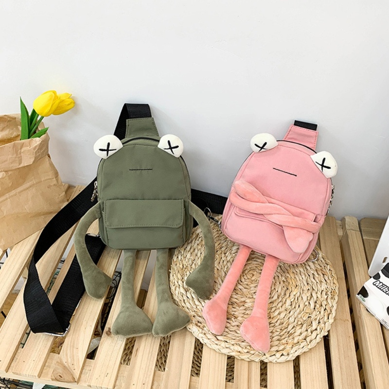 Túi Đeo Chéo Ngực Đựng Điện Thoại Hình Chú Ếch Dễ Thương