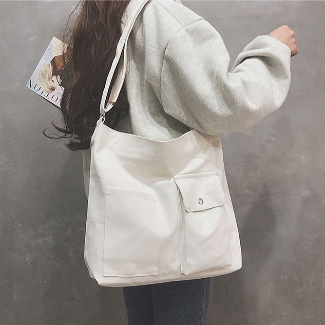 Túi Đeo Chéo Unisex Vải Canvas Phong Cách Hàn Quốc HARAS - HSSP331