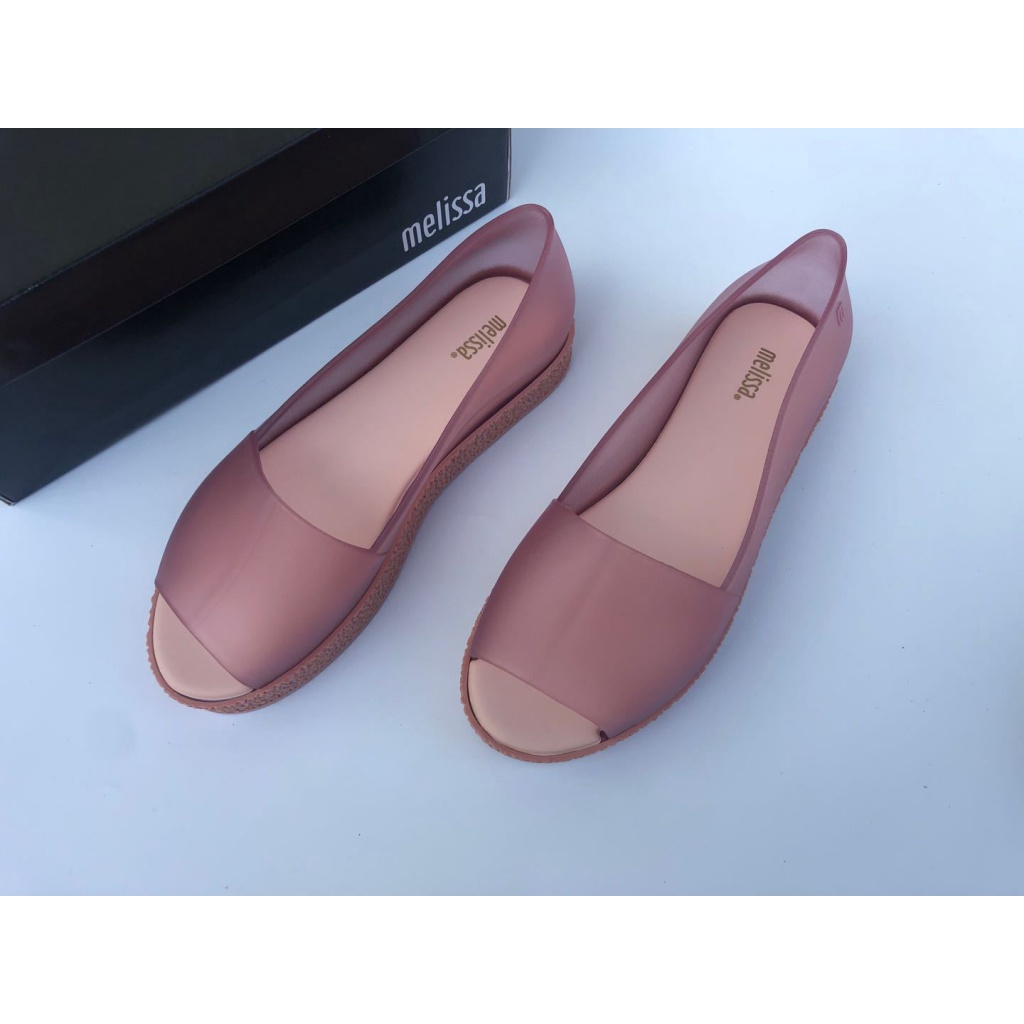 Giày Búp Bê Melissa Mềm Dẻo Hở Mũi Phong Cách Mới Cho Nữ