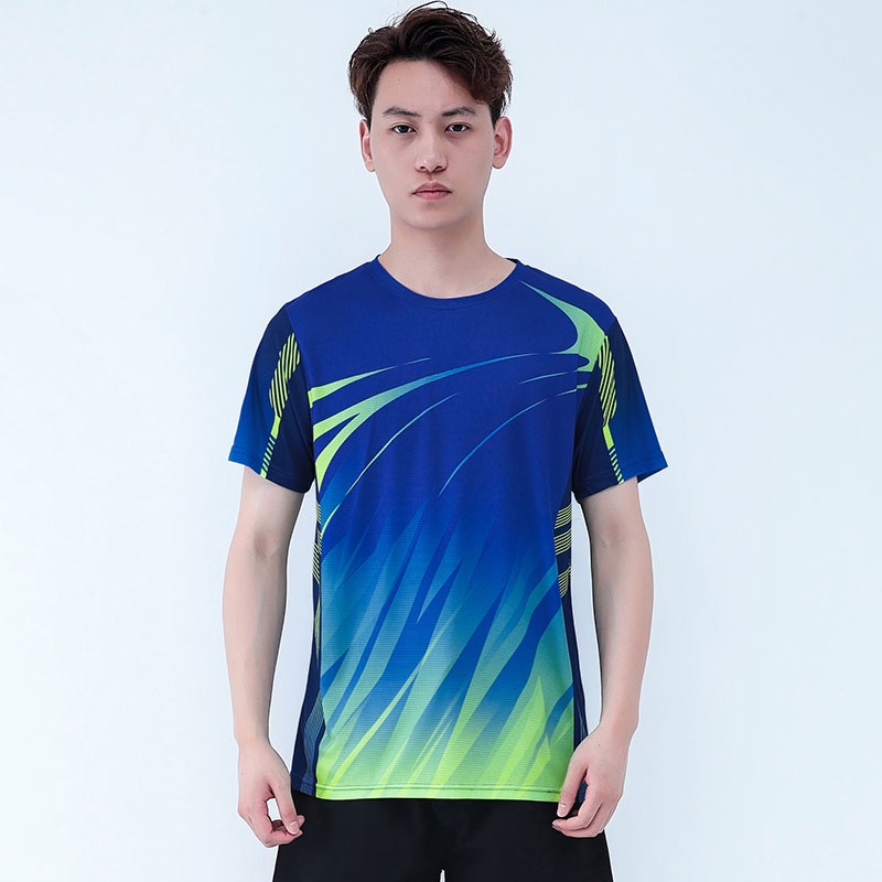 Áo Thun Thể Thao Tay Ngắn Dáng Rộng Chất Liệu Lụa Lạnh Nhanh Khô Dành Cho Cặp Đôi