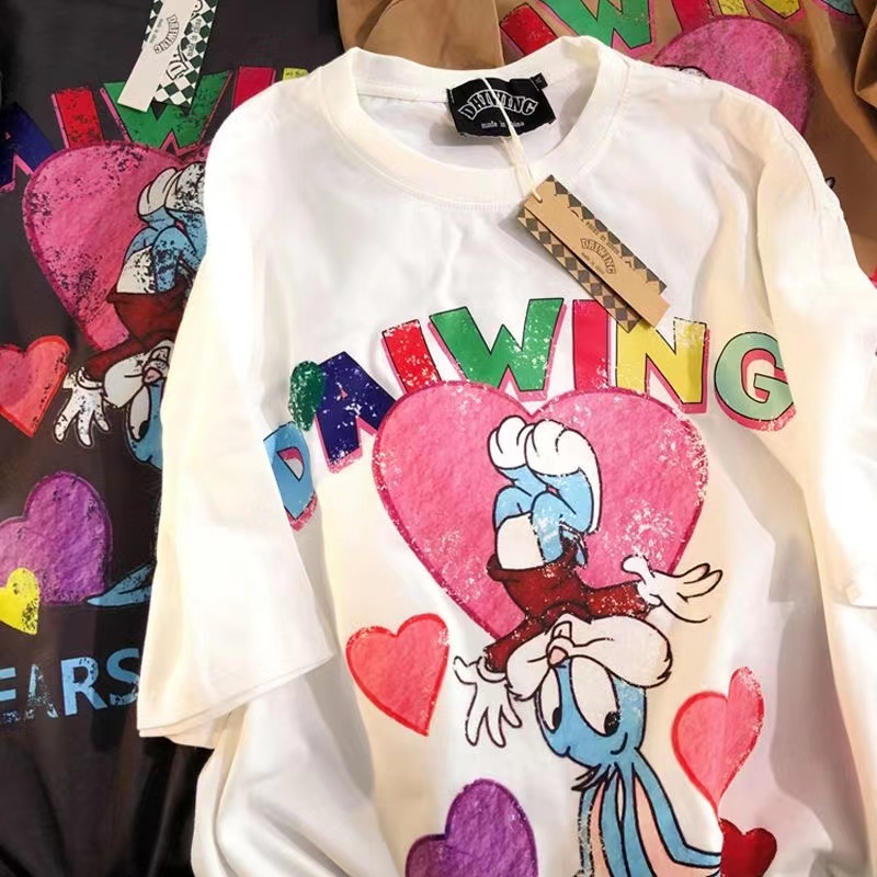 NRVP Áo Thun 100% Cotton Tay NgắN Plus Size Cho Nam Và Nữ