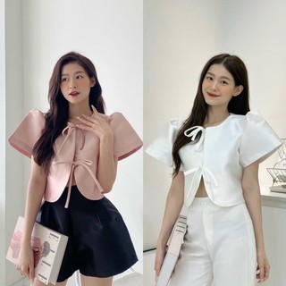 Áo thun croptop nơ lưng