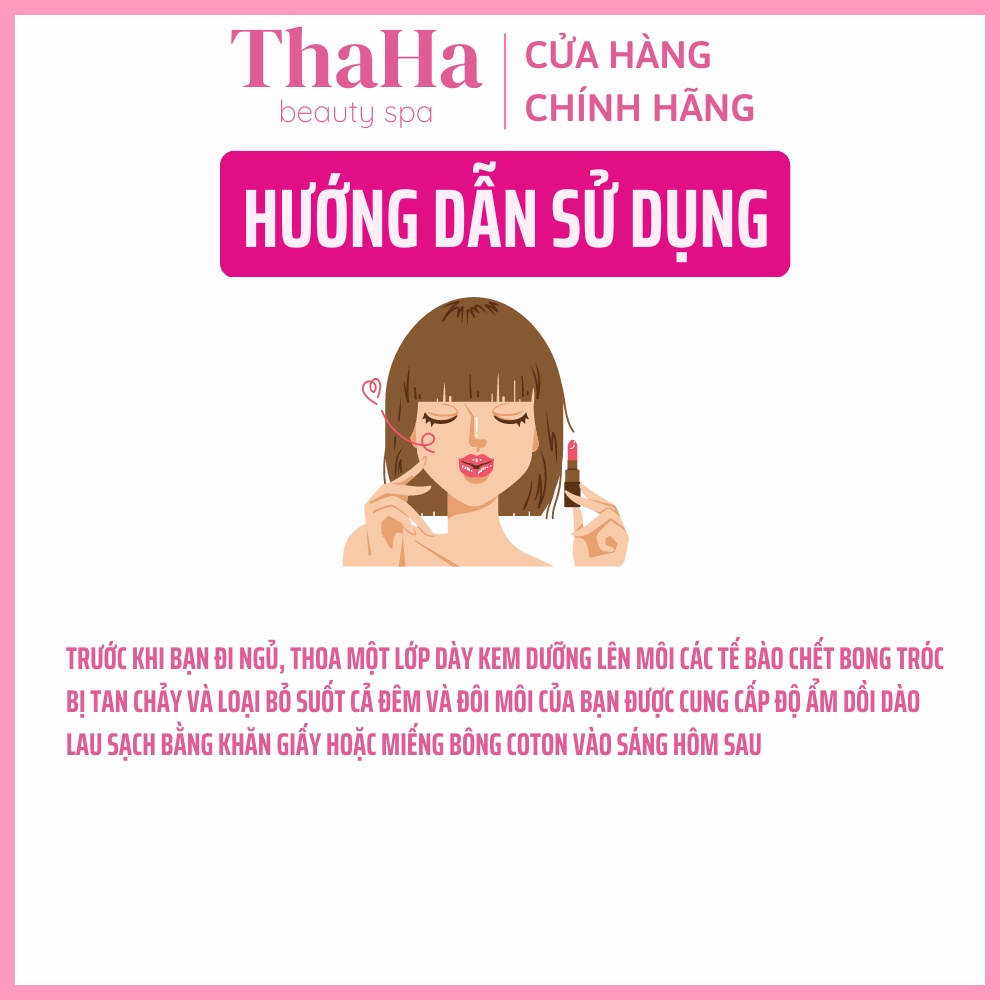 Dưỡng môi sau phun xăm MH Beauty Spa, Kem dưỡng môi tế bào gốc, kích màu môi phun xăm tan thâm, dưỡng ẩm