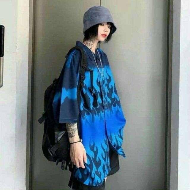 [ ORDER] ÁO SOMI ULZZANG LỬA XANH