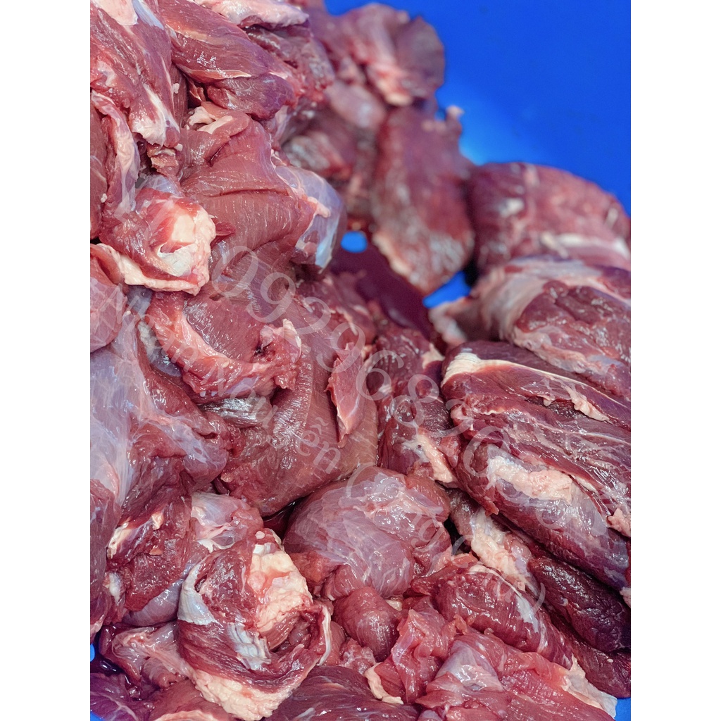 Vụn thịt bò 1kg - nhiều nạc ít gân mỡ - thức ăn cho mèo - thịt bò xay - thức ăn cho chó -  đồ ăn thú cưng