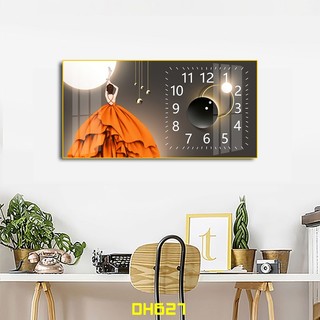 Đồng hồ tranh tráng gương cao cấp