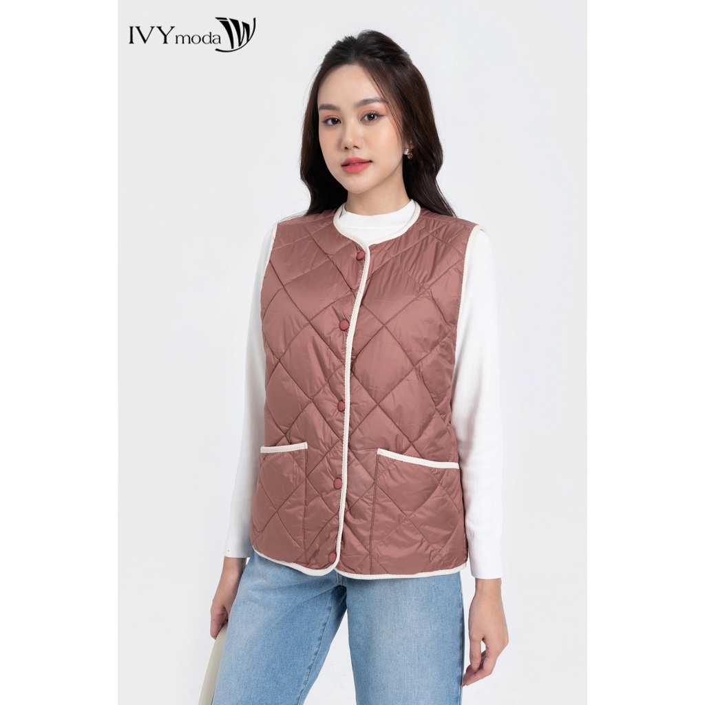 Áo gile nữ chần bông IVY moda MS 79B8899