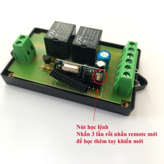Mạch đảo chiều động cơ 24v -10A từ xa rf 433mhz