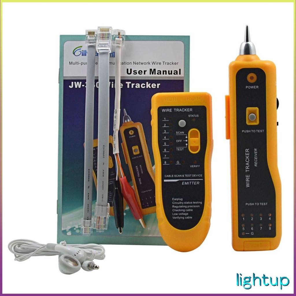 Bộ công cụ theo dõi dây điện thoại Jw-360 Chẩn đoán bộ Rj45 Rj11 Kiểm tra đường [P/22]