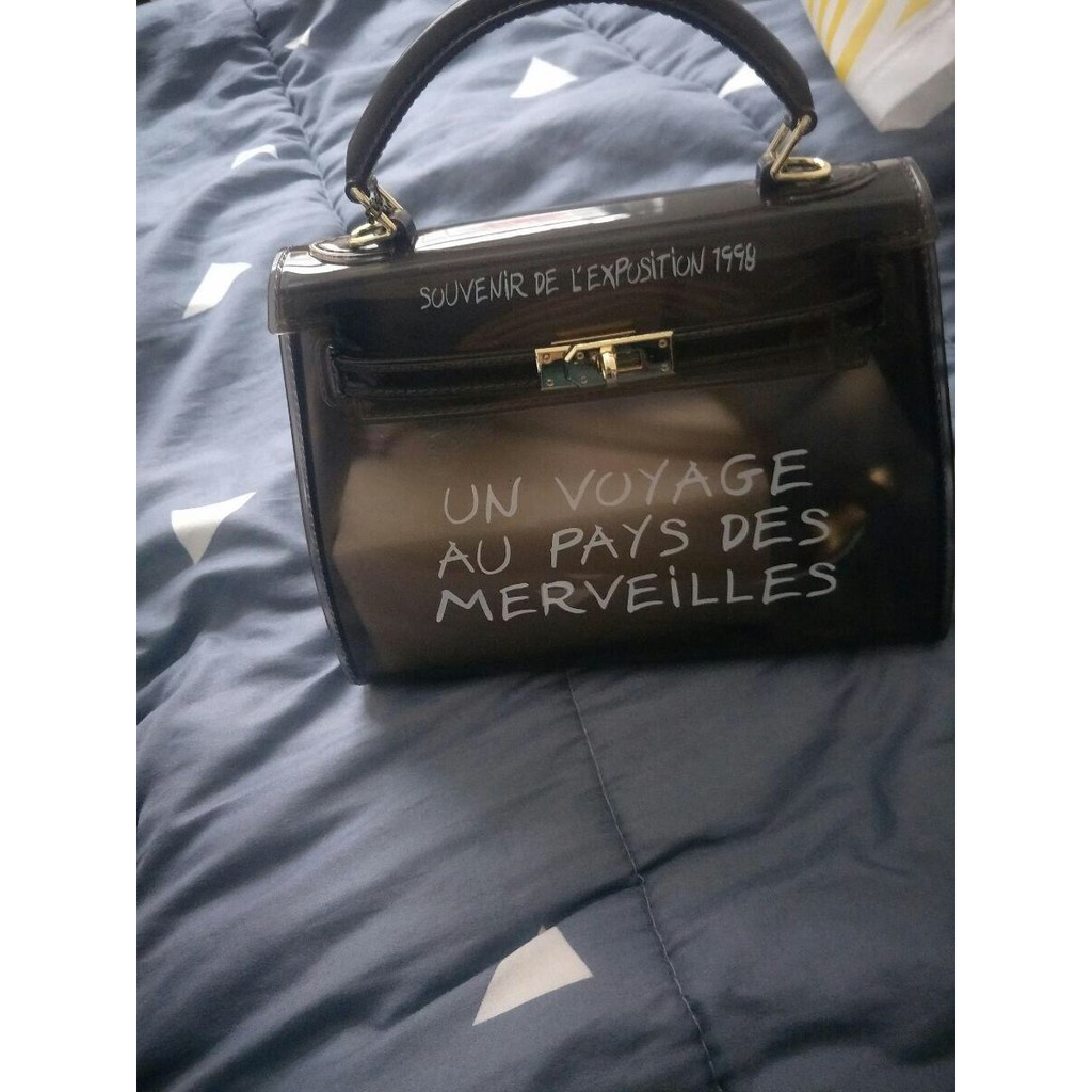 ORDER♥️Túi Xách Nhựa HM Trong Suốt2 màu,Size 25-20