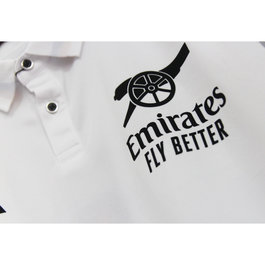Áo polo Arsenal Trắng Sắc Màu 2022-2023