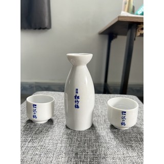 Bình đựng rượu sake - decor trang trí- gốm sứ Nhật