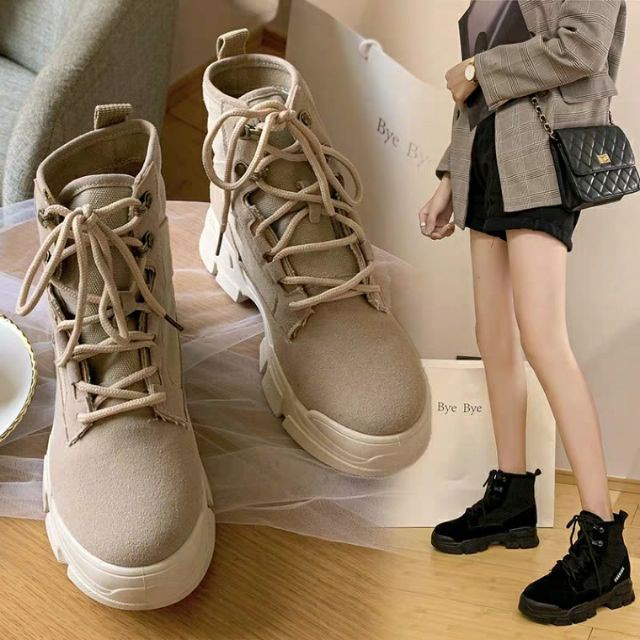 _ Boots thể thao đế cao 4cm sang chảnh xịn đẹp chất lừ (CÓ VIDEO & ẢNH THẬT)