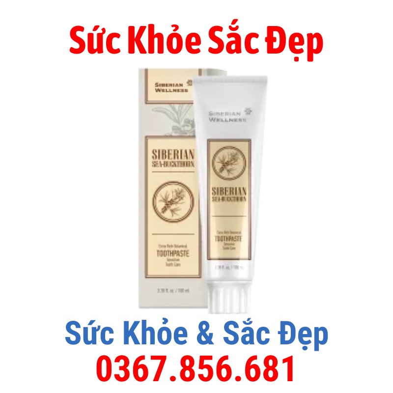 Kem đánh răng thảo dược “Cây Hắc Mai Biển Siberi” cho răng nhạy cảm – SIBERIAN SEA - 100 ml