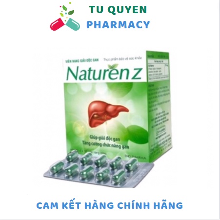 Viên nang giải độc gan NATURENZ DHG giúp giải độc gan, tăng cường chức năng gan Hộp 100 viên