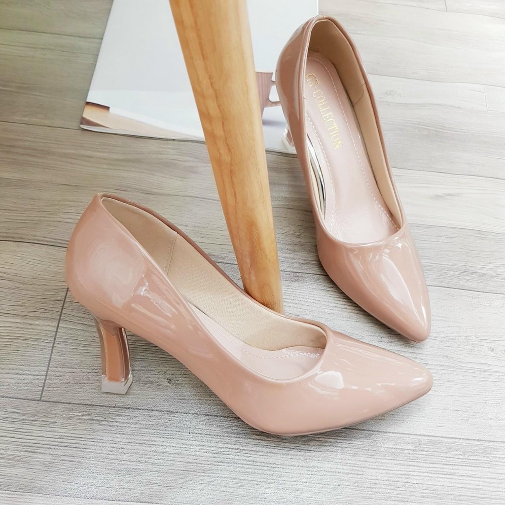 Giày cao gót nữ giày cao gót 5cm giày cao gót 7P trơn