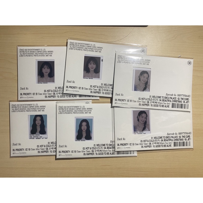 Bộ sưu tập membership Red Velvet được chọn thành viên