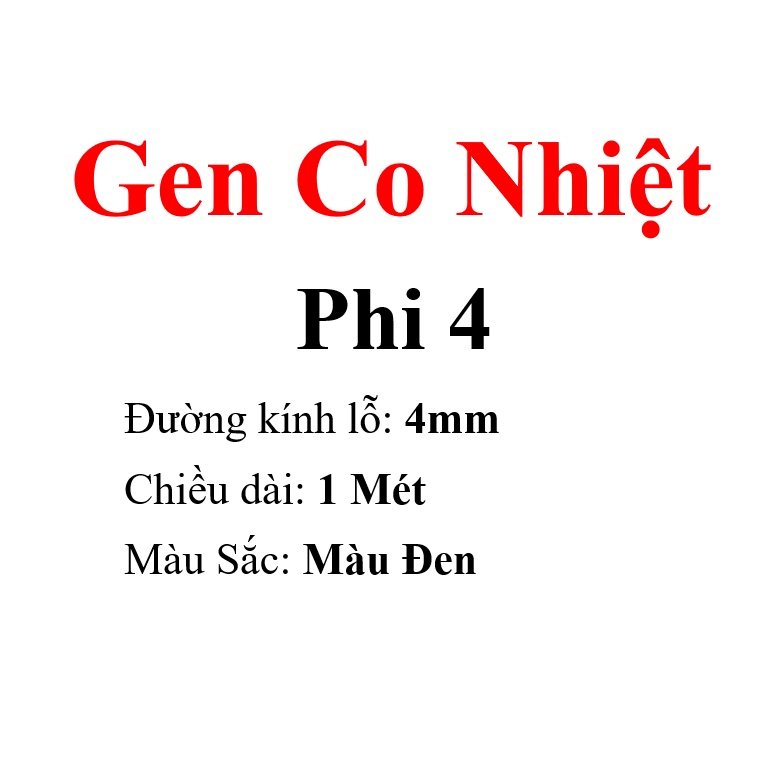 Gen Co Nhiệt Dài 1 Mét, Gen Co Nhiệt YONJIA [Nhiều Loại]