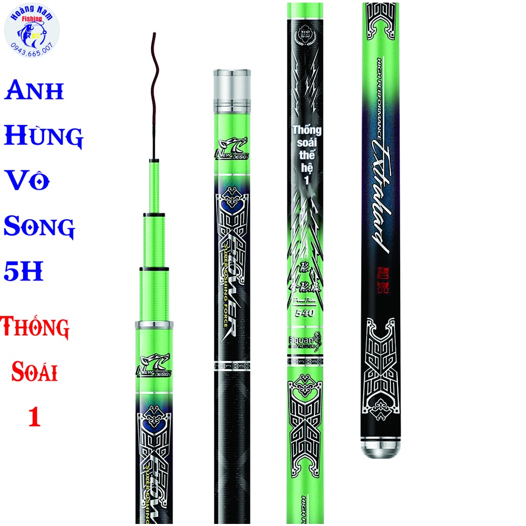 Cần câu tay Anh Hùng Vô Song (Thống Soái thế hệ 1). Cần câu đơn câu đài săn hàng chính hãng Biquan. Đồ Câu Hoàng Nam