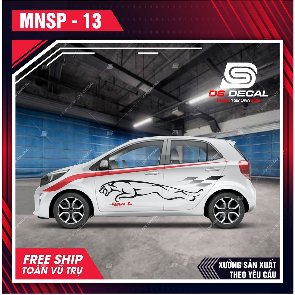 Tem dán xe ô tô Kia Morning - 13 - decal dán xe ô tô - DS Decal