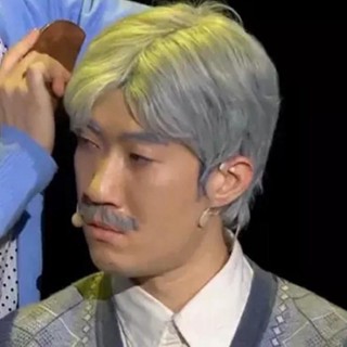 Tóc giả Nam Trung Niên BẠC nguyên đầu HÓA TRANG NGƯỜI CAO TUỔI như tóc thật HaminStore