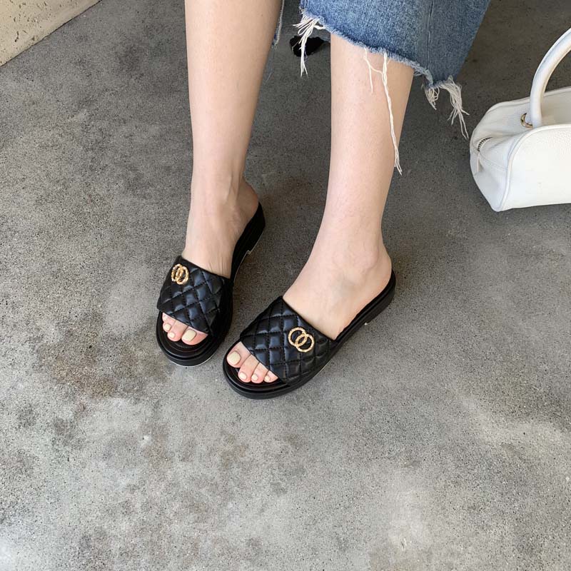 Sandal Mùa Hè Gót Thấp Phong Cách Thời Trang Pháp Mới 2023 Dành Cho Nữ