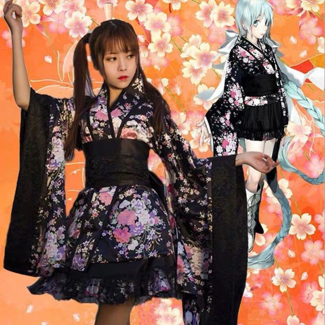 [Order]  Set kimono maid cosplay
